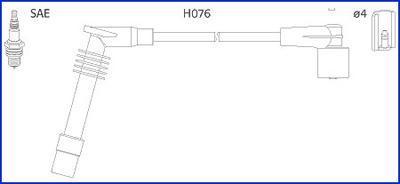 HITACHI 134251 - Комплект проводів запалювання autozip.com.ua