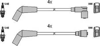 HITACHI 134288 - Комплект проводів запалювання autozip.com.ua