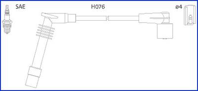 Hitachi 134234 - Комплект проводів запалювання autozip.com.ua