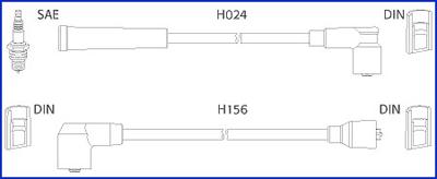 Hitachi 134230 - Комплект проводів запалювання autozip.com.ua