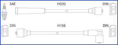 Hitachi 134227 - Комплект проводів запалювання autozip.com.ua