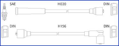 HITACHI 134227 - Комплект проводів запалювання autozip.com.ua