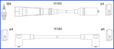 Hitachi 134705 - Комплект проводів запалювання autozip.com.ua