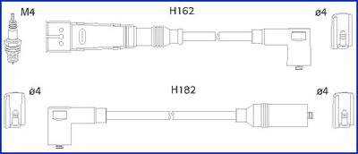 Hitachi 134701 - Комплект проводів запалювання autozip.com.ua