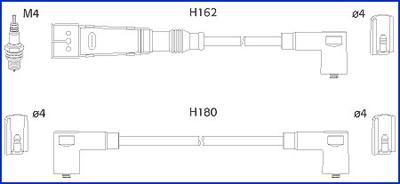 Hitachi 134707 - Комплект проводів запалювання autozip.com.ua