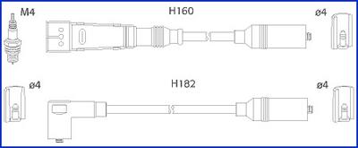 HITACHI 134716 - Комплект проводів запалювання autozip.com.ua
