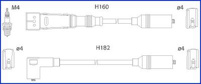 Hitachi 134717 - Комплект проводів запалювання autozip.com.ua