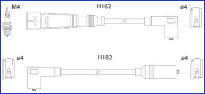 Hitachi 134785 - Комплект проводів запалювання autozip.com.ua