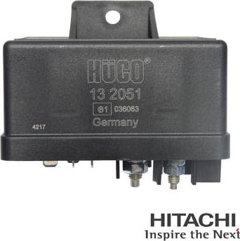 Hitachi 2502051 - Реле, система розжарювання autozip.com.ua