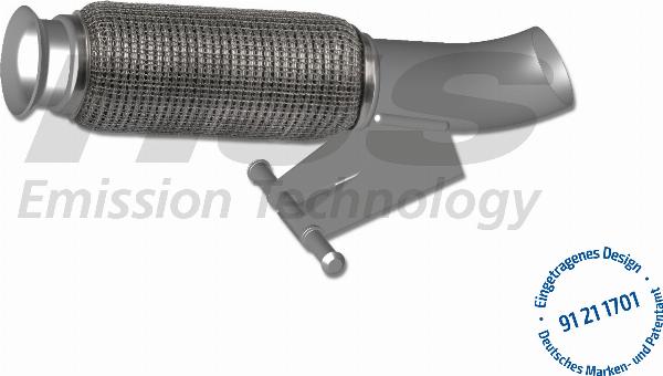 HJS 91 21 1701 - Гофрована труба вихлопна система autozip.com.ua