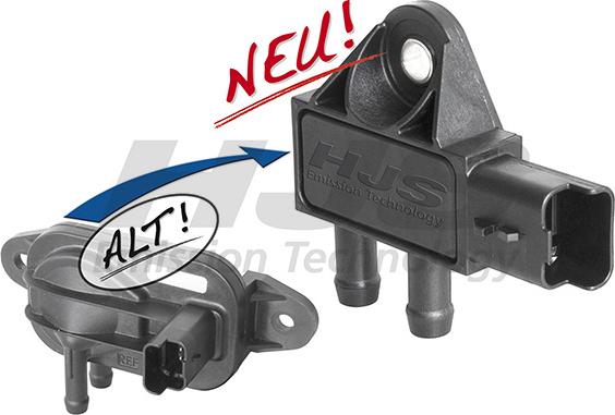 HJS 92 09 1022 - Датчик, тиск вихлопних газів autozip.com.ua