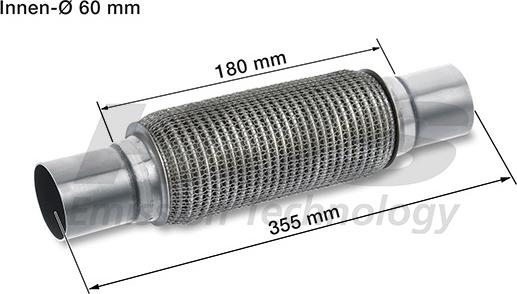 HJS 83 00 8598 - Гофрована труба вихлопна система autozip.com.ua