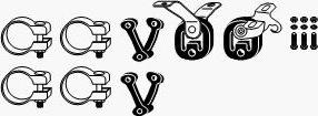 HJS 82 11 5316 - Монтажний комплект, система випуску autozip.com.ua