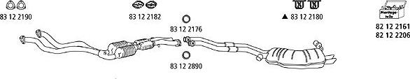 HJS BMW_111 - Система випуску ОГ autozip.com.ua