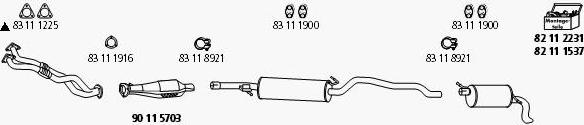 HJS Fo_745 - Система випуску ОГ autozip.com.ua