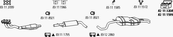 HJS VW_497 - Система випуску ОГ autozip.com.ua