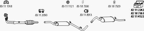 HJS Sk_36 - Система випуску ОГ autozip.com.ua