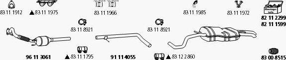 HJS VW_470A - Система випуску ОГ autozip.com.ua