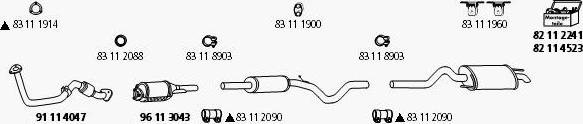 HJS VW_1118 - Система випуску ОГ autozip.com.ua