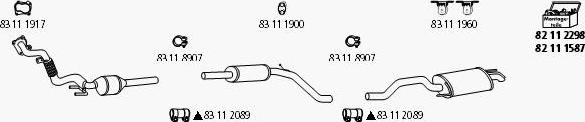 HJS VW_1136 - Система випуску ОГ autozip.com.ua