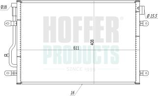 Hoffer 991067 - Конденсатор, кондиціонер autozip.com.ua