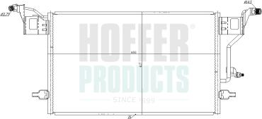 Hoffer 991283 - Конденсатор, кондиціонер autozip.com.ua