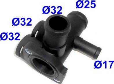 Hoffer 93197 - Фланець охолоджуючої рідини autozip.com.ua