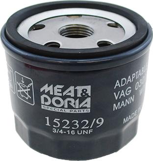 Meat & Doria 15232 - Масляний фільтр autozip.com.ua