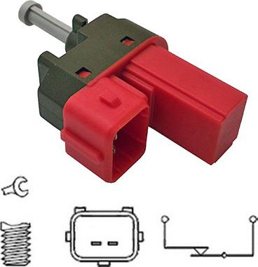 Hoffer 3500049 - Вимикач ліхтаря сигналу гальмування autozip.com.ua