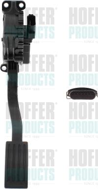 Hoffer 7513714 - Комплект педалі керування подачею палива autozip.com.ua