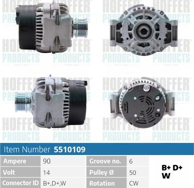 Hoffer H5510109 - Генератор autozip.com.ua