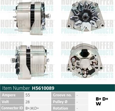 Hoffer H5610089 - Генератор autozip.com.ua