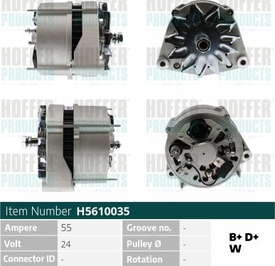 Hoffer H5610035 - Генератор autozip.com.ua