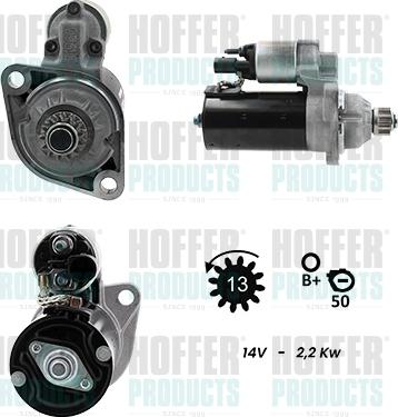 Hoffer H5010312G - Стартер autozip.com.ua