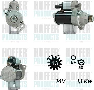 Hoffer H5010382G - Стартер autozip.com.ua
