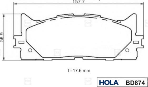 TOYOTA PN562H - Гальмівні колодки, дискові гальма autozip.com.ua