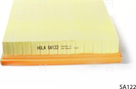 Hola SA122 - Повітряний фільтр autozip.com.ua