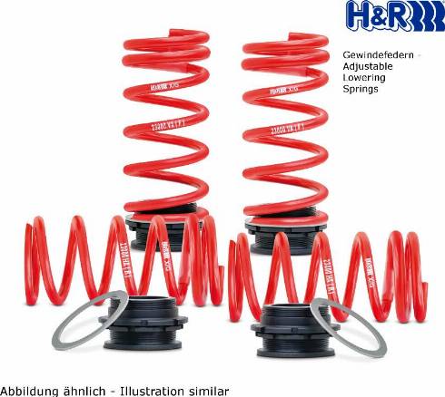 H&R 23017-6 - Комплект ходової частини, пружини autozip.com.ua