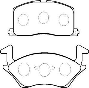 BENDIX DB1314 - Гальмівні колодки, дискові гальма autozip.com.ua