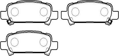 IPS Parts IBR-1707 - Гальмівні колодки, дискові гальма autozip.com.ua