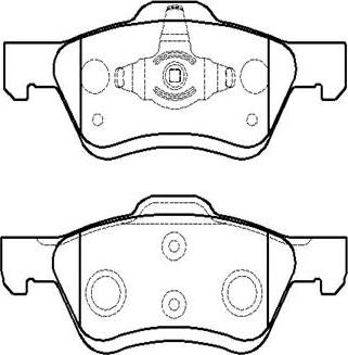 Triscan P2443901 - Гальмівні колодки, дискові гальма autozip.com.ua