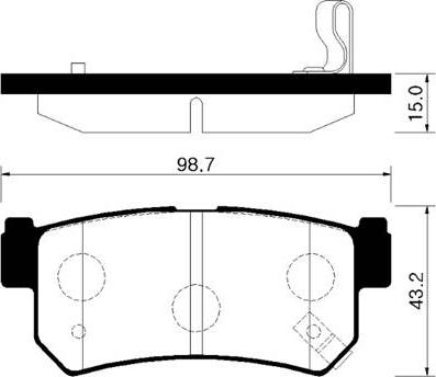 BENDIX 573377B - Гальмівні колодки, дискові гальма autozip.com.ua