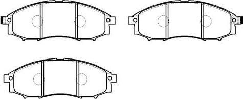 DJ Parts BP1295 - Гальмівні колодки, дискові гальма autozip.com.ua