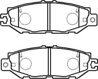 Ashuki 1083-2102 - Гальмівні колодки, дискові гальма autozip.com.ua