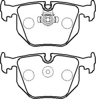 HSB Gold HP5188 - Гальмівні колодки, дискові гальма autozip.com.ua