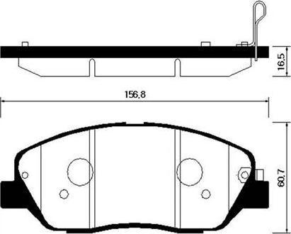 HSB Gold HP0043 - Гальмівні колодки, дискові гальма autozip.com.ua