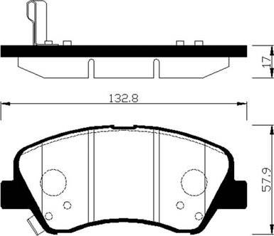 HSB Gold HP0047 - Гальмівні колодки, дискові гальма autozip.com.ua