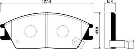 Koreastar KBPH-004 - Гальмівні колодки, дискові гальма autozip.com.ua