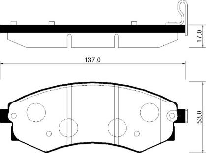 HSB Gold HP0007 - Гальмівні колодки, дискові гальма autozip.com.ua