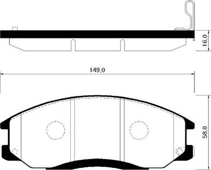 HSB Gold HP0014 - Гальмівні колодки, дискові гальма autozip.com.ua